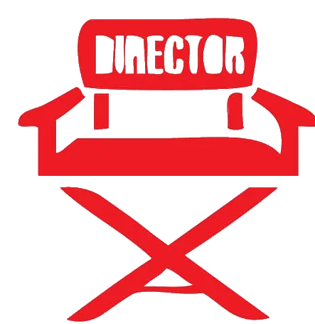 Chaise de réalisateur rouge