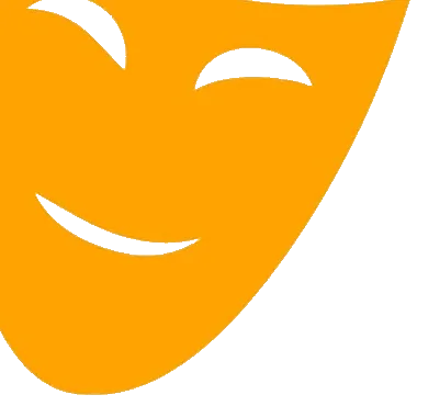 Masque de théâtre jaune